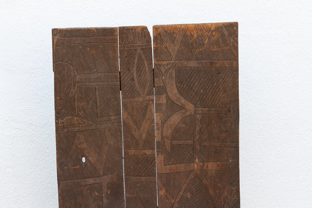 Finely Engraved Antique Nupe Door