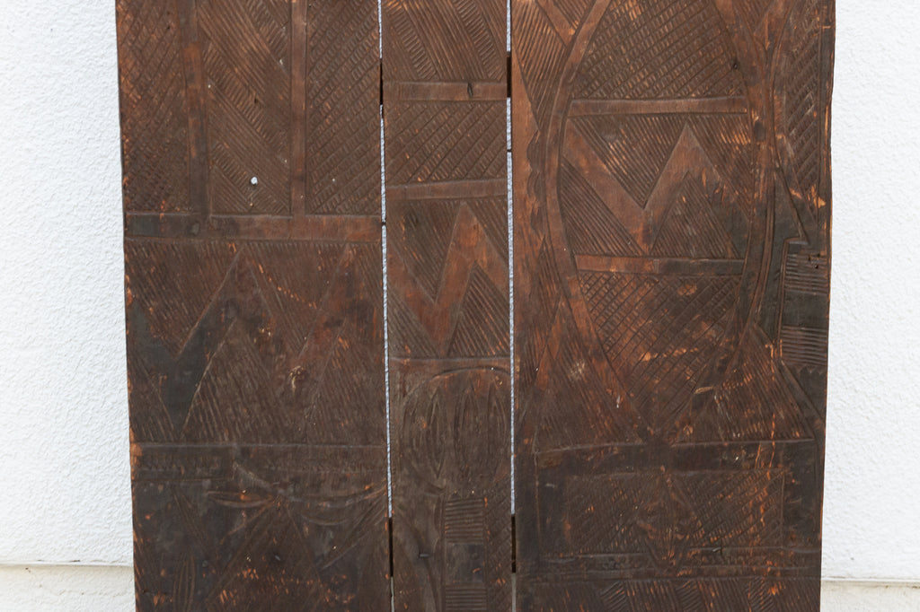 Finely Engraved Antique Nupe Door