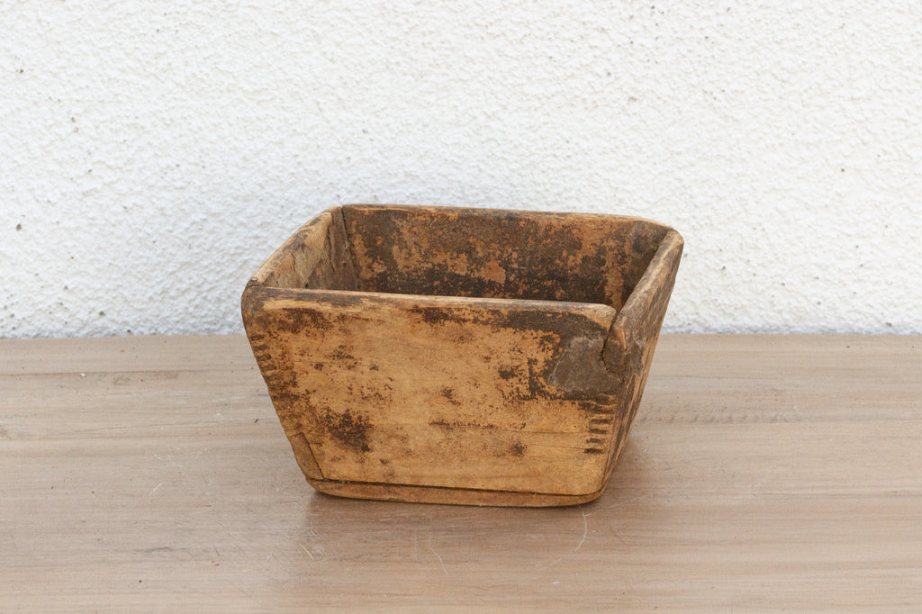 Vintage Rustic Square Small Bucket