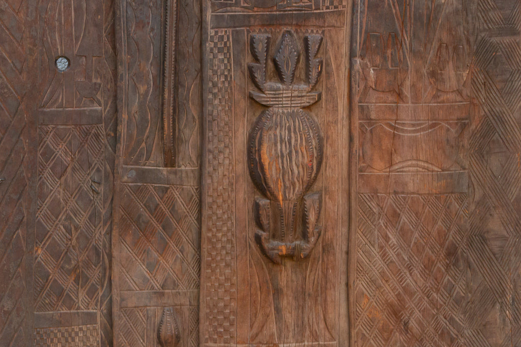 Authentic Relief Carving Nupe Door