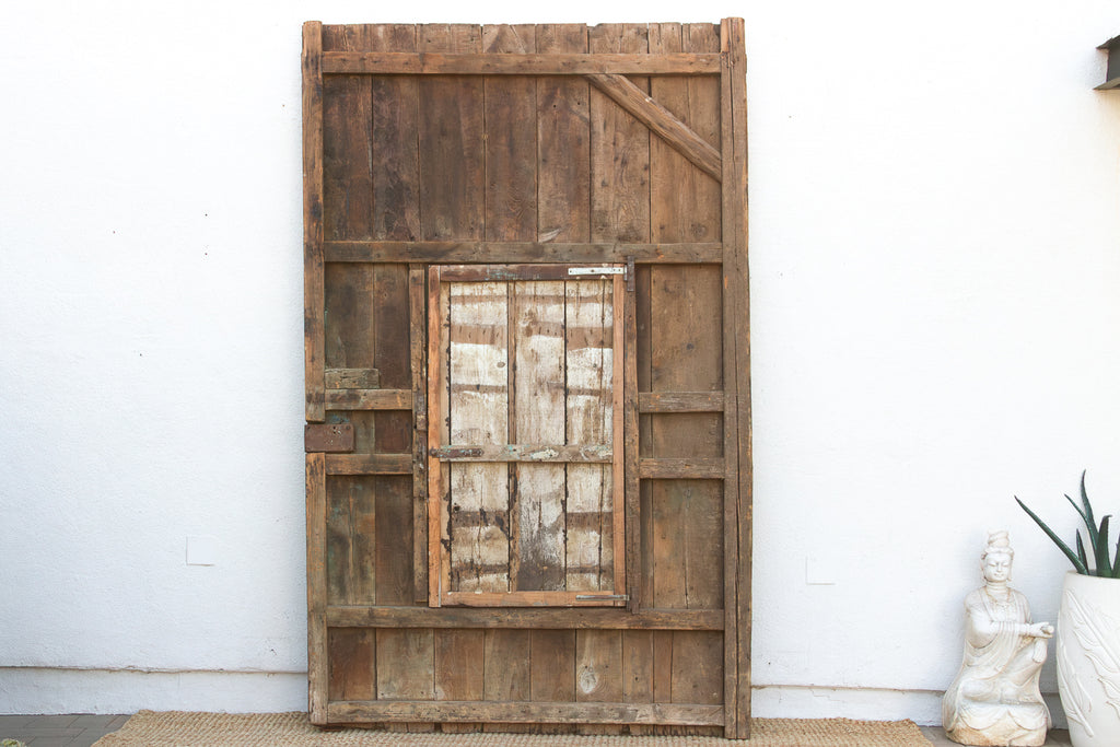 Ancient Carved Star Moroccan Riad Door