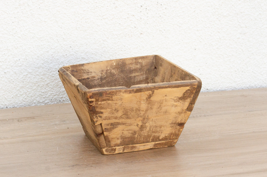 Vintage Artisan's Wood Grain Bin