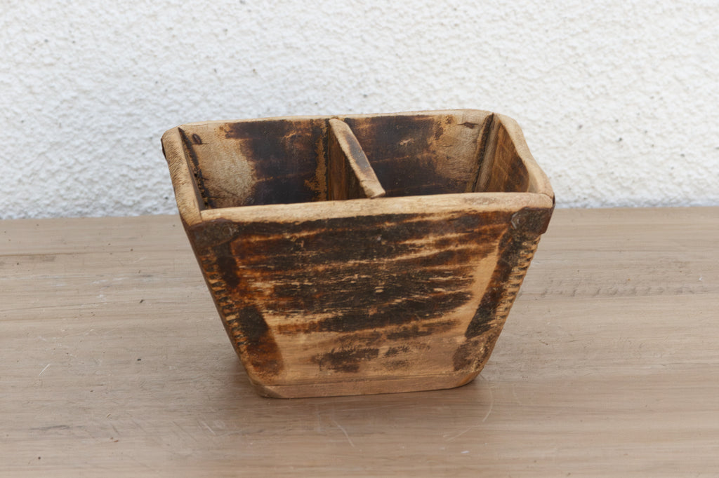 Distressed & Authentic Painted Grain Basket