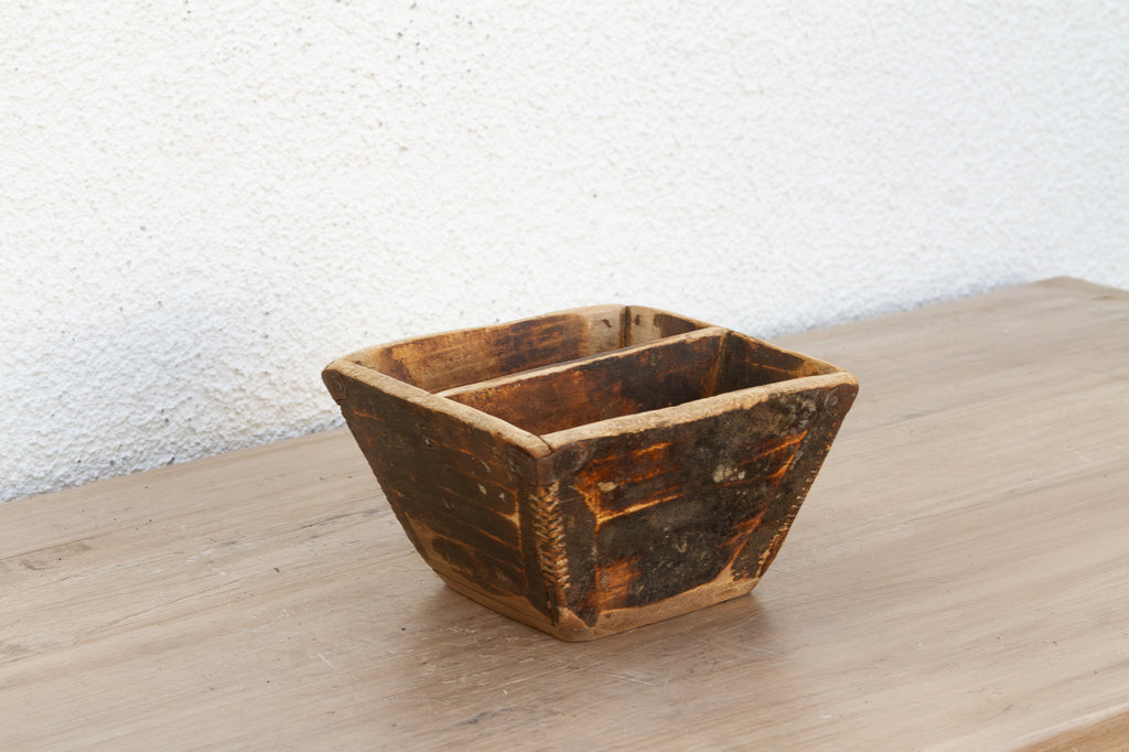 Distressed & Authentic Painted Grain Basket