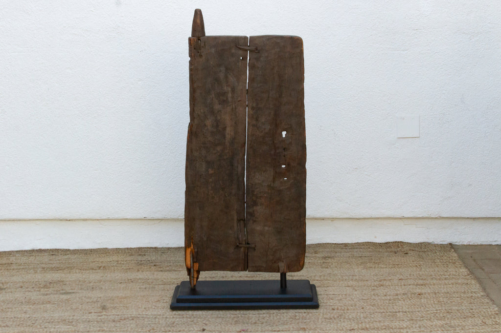 Ancestral Lizard Guardian Antique African Door