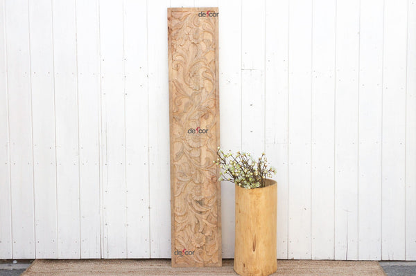 Floral Motif Reclaimed Wood Panel