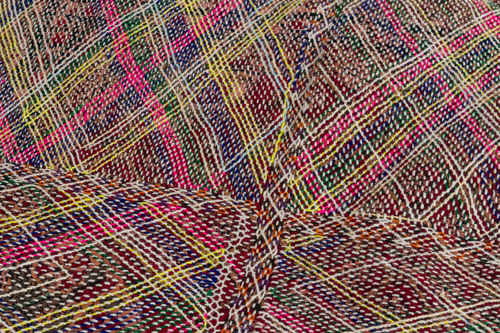 Antique Multicolor Confetti Saami Floor Cushion (Trade)