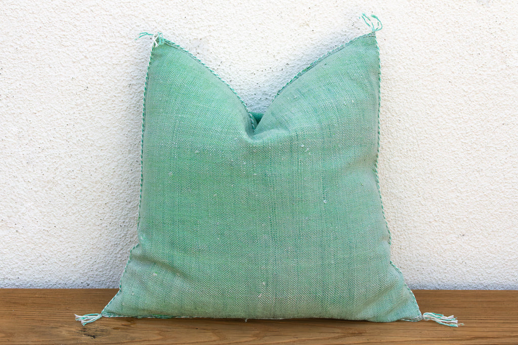 Sage Star Cactus Silk Moroccan Pillow