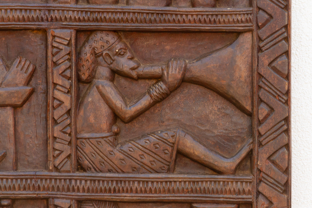 Early 20th Century Carved Yoruba Palace Door