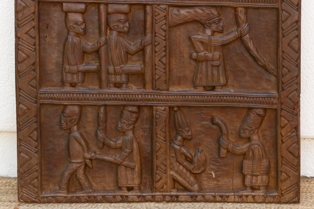 Early 20th Century Carved Yoruba Palace Door