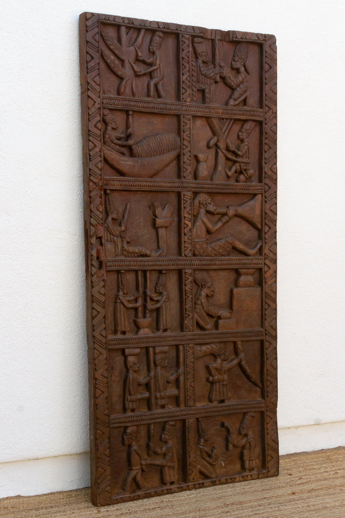 Early 20th Century Carved Yoruba Palace Door
