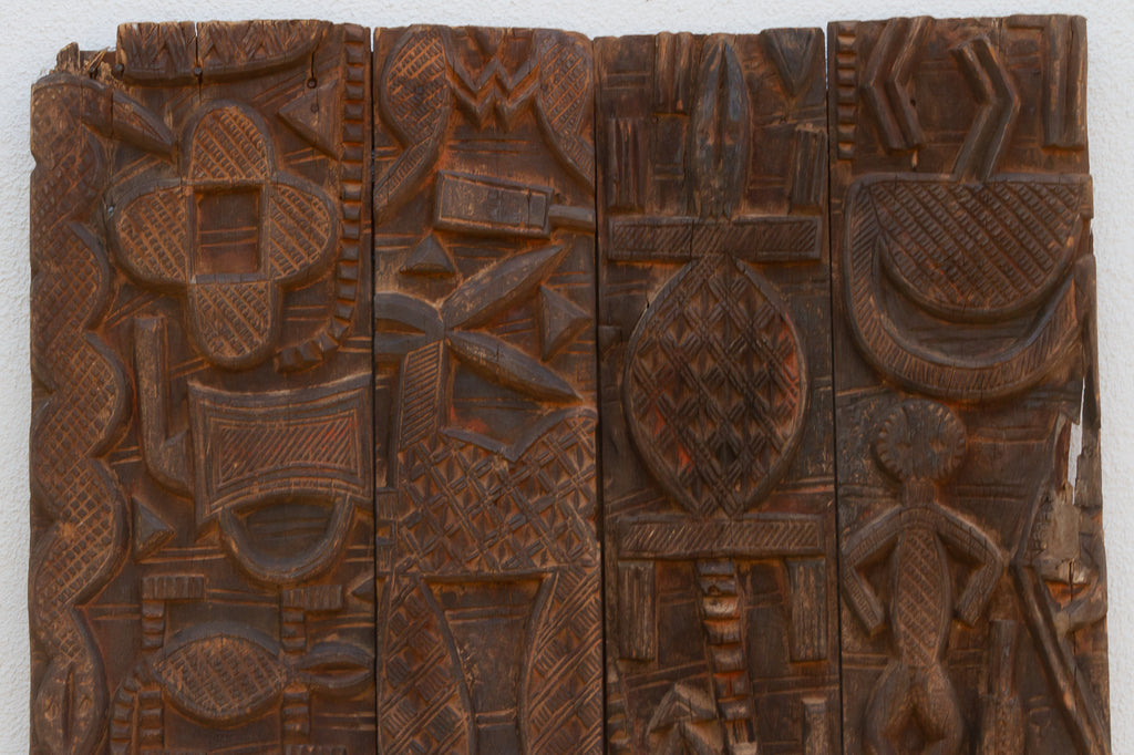 Authentic Niger River Nupe Carved Door