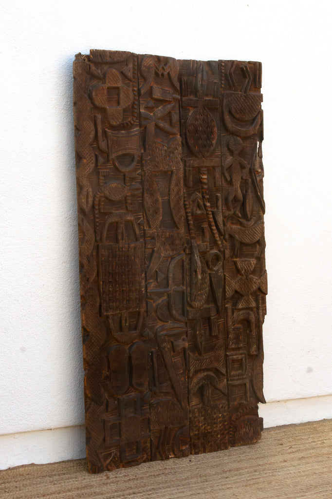 Authentic Niger River Nupe Carved Door