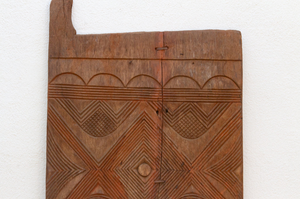 Antique Uke Carve Solar Disk Igbo Door