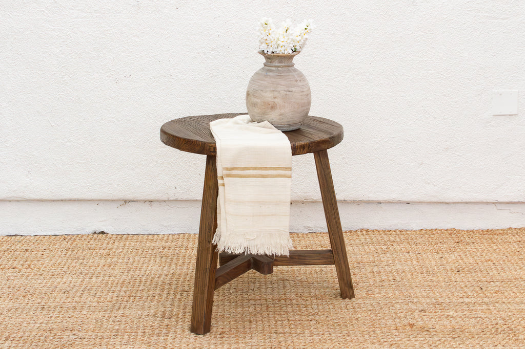 Rustic Brown Artisanal Round Table (Trade)