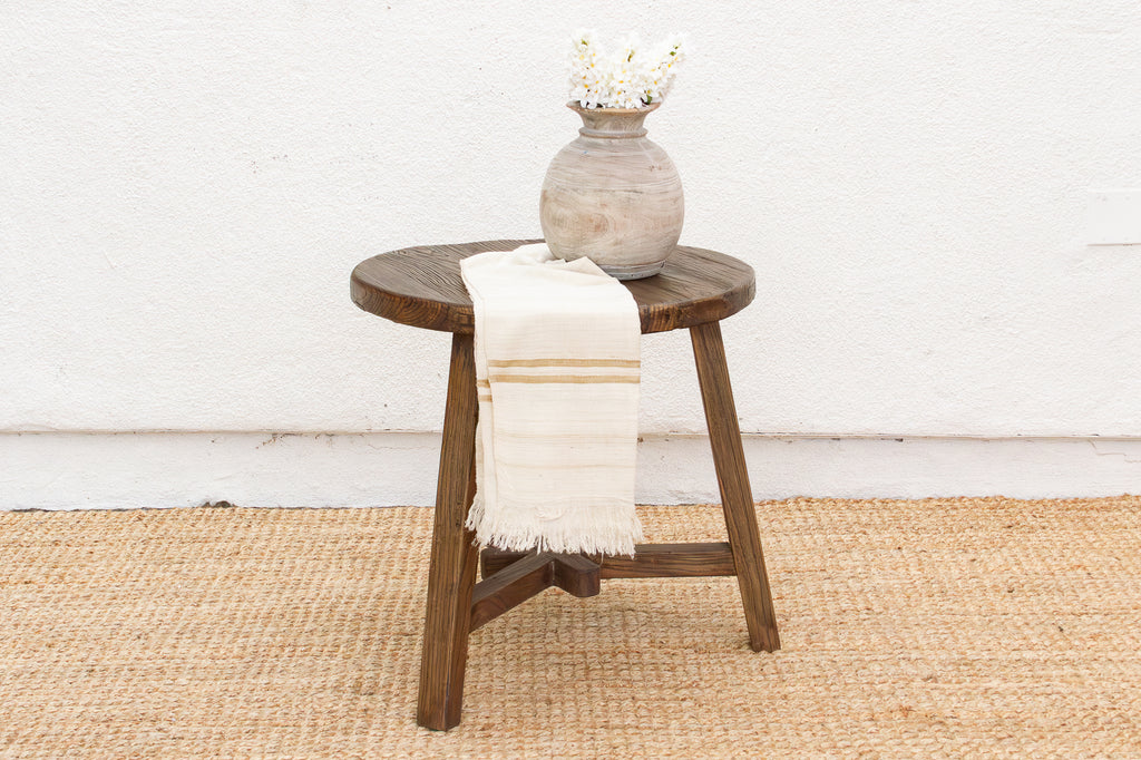 Rustic Brown Artisanal Round Table (Trade)