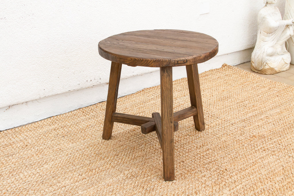 Rustic Brown Artisanal Round Table (Trade)
