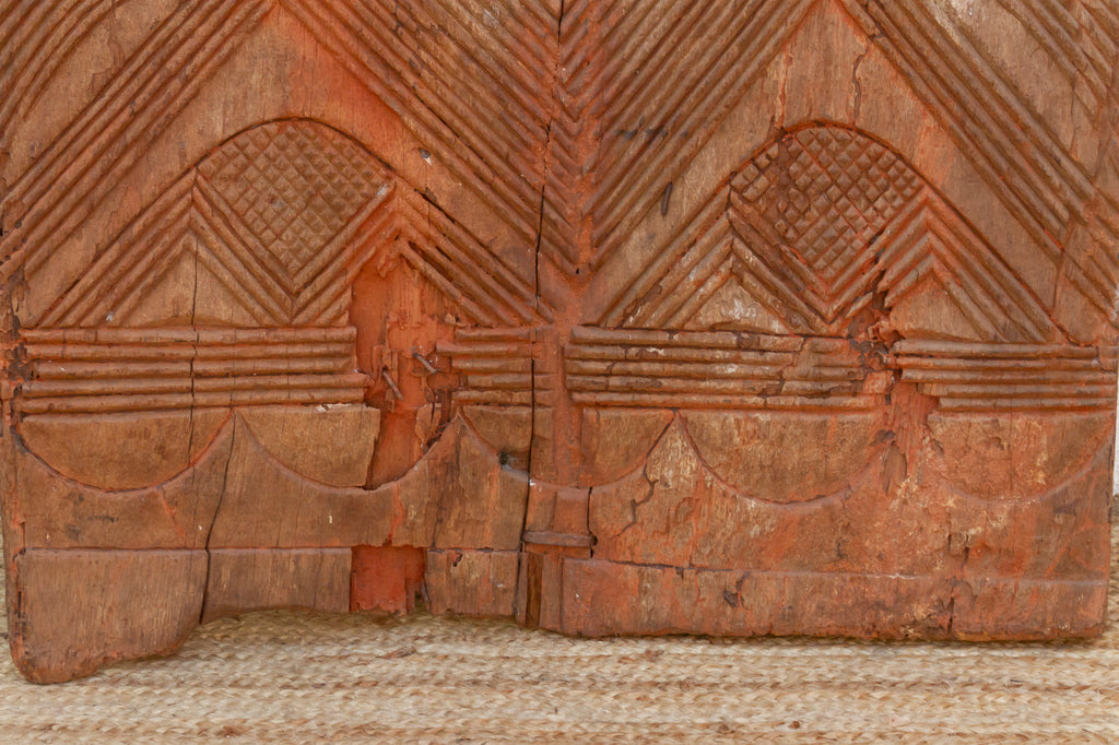 Antique Uke Carve Solar Disk Igbo Door