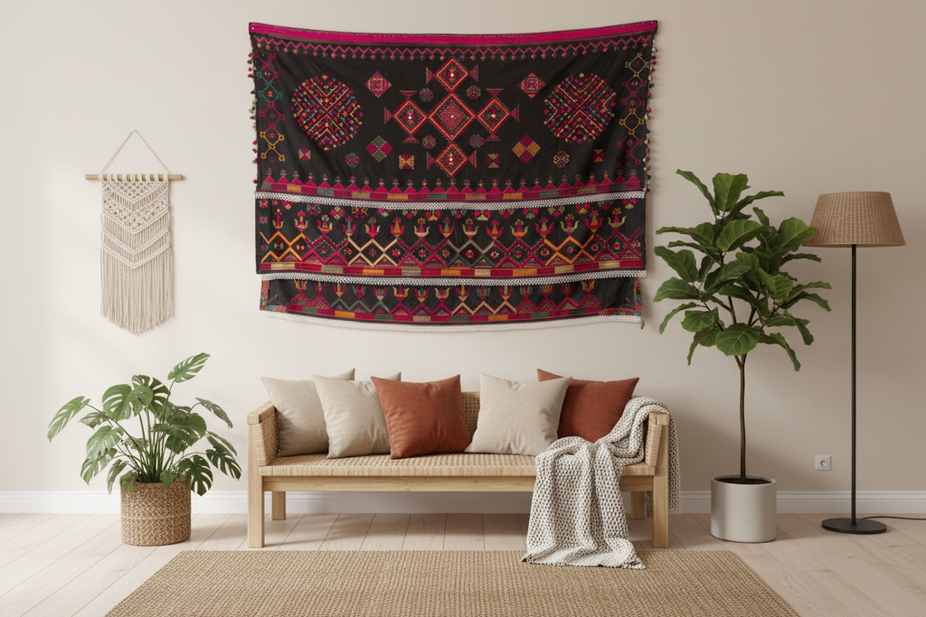 Rare Antique Kohistani Wedding Shawl