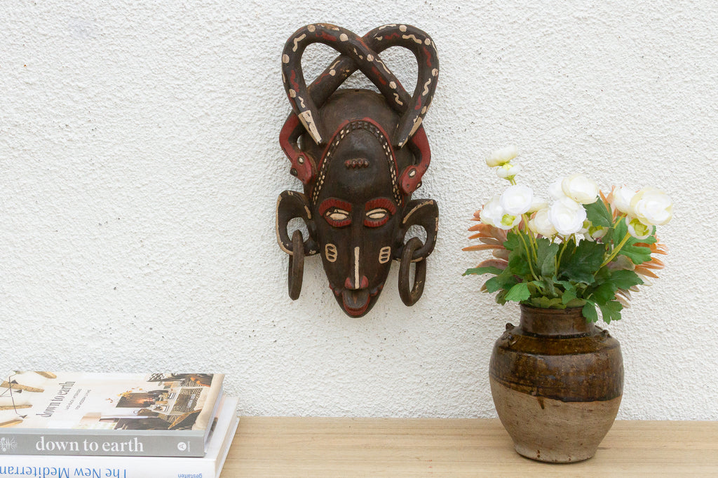 Vintage African Serpent Forest Mask (Trade)