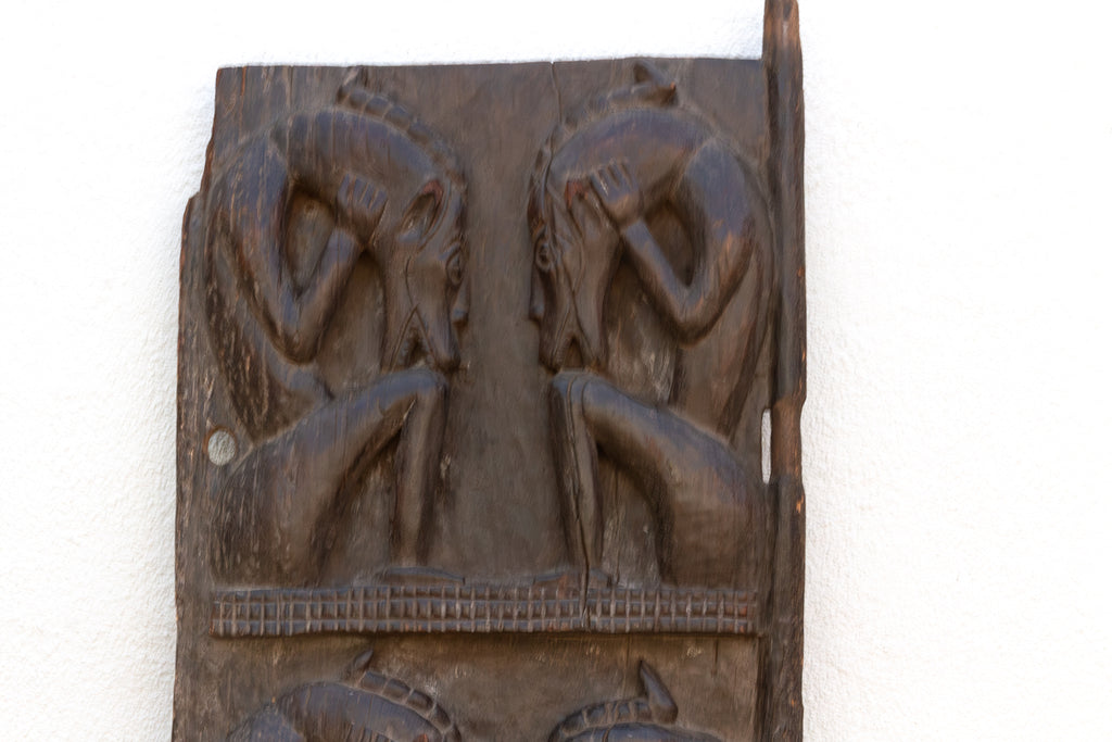 Rare Double Sided Carved Cosmic African Door (Trade)