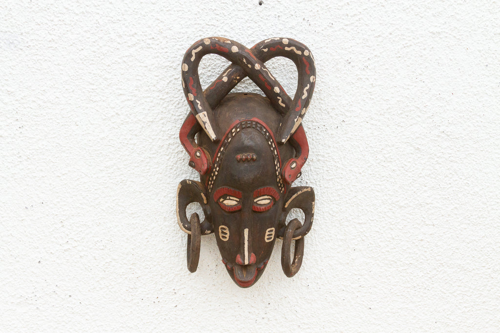 Vintage African Serpent Forest Mask (Trade)