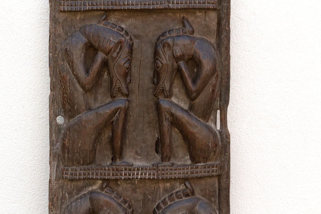 Rare Double Sided Carved Cosmic African Door (Trade)
