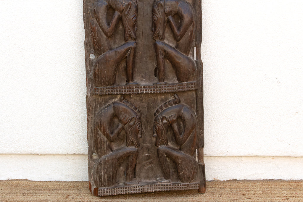 Rare Double Sided Carved Cosmic African Door (Trade)