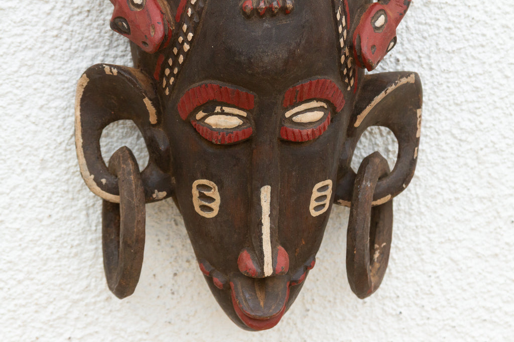 Vintage African Serpent Forest Mask (Trade)