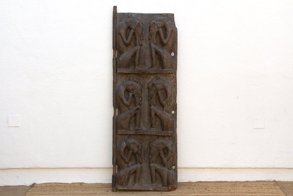 Rare Double Sided Carved Cosmic African Door (Trade)