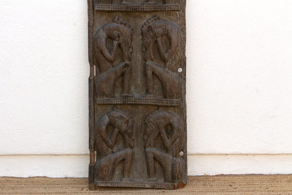 Rare Double Sided Carved Cosmic African Door (Trade)
