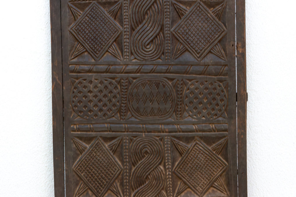 Antique Finely Carved Braided African Door