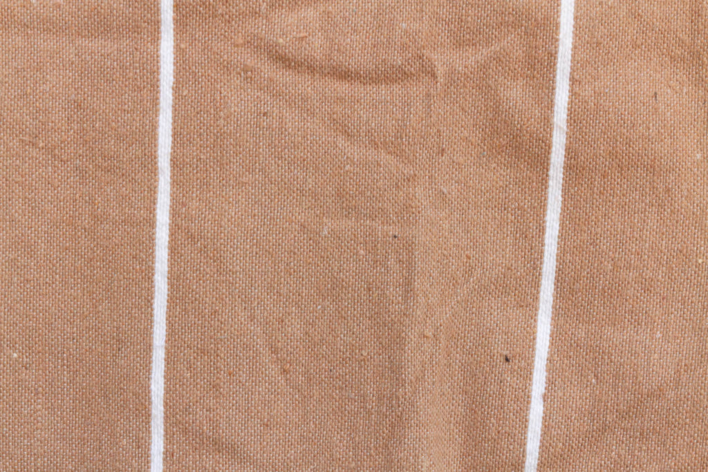 Desert Sand Striped Moroccan Pom Pom Blanket