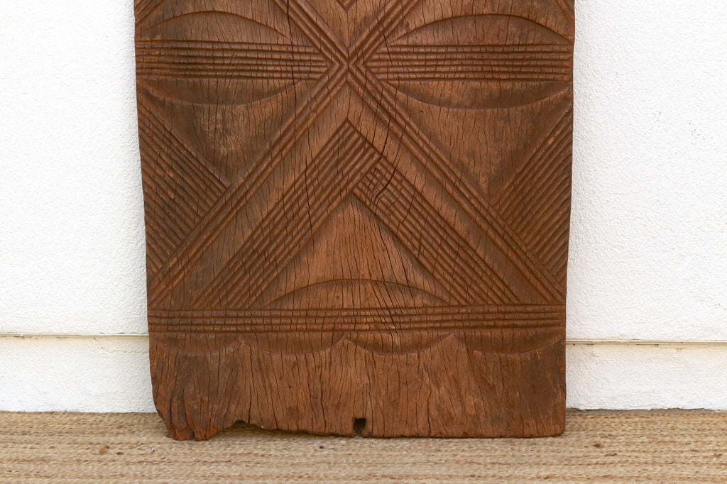 Ancient Anya Carved Medallion Igbo Door