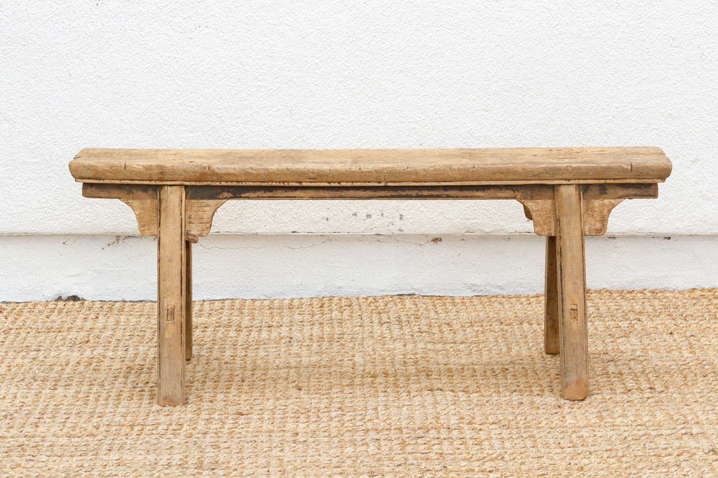 Antique Wooden Bench with 