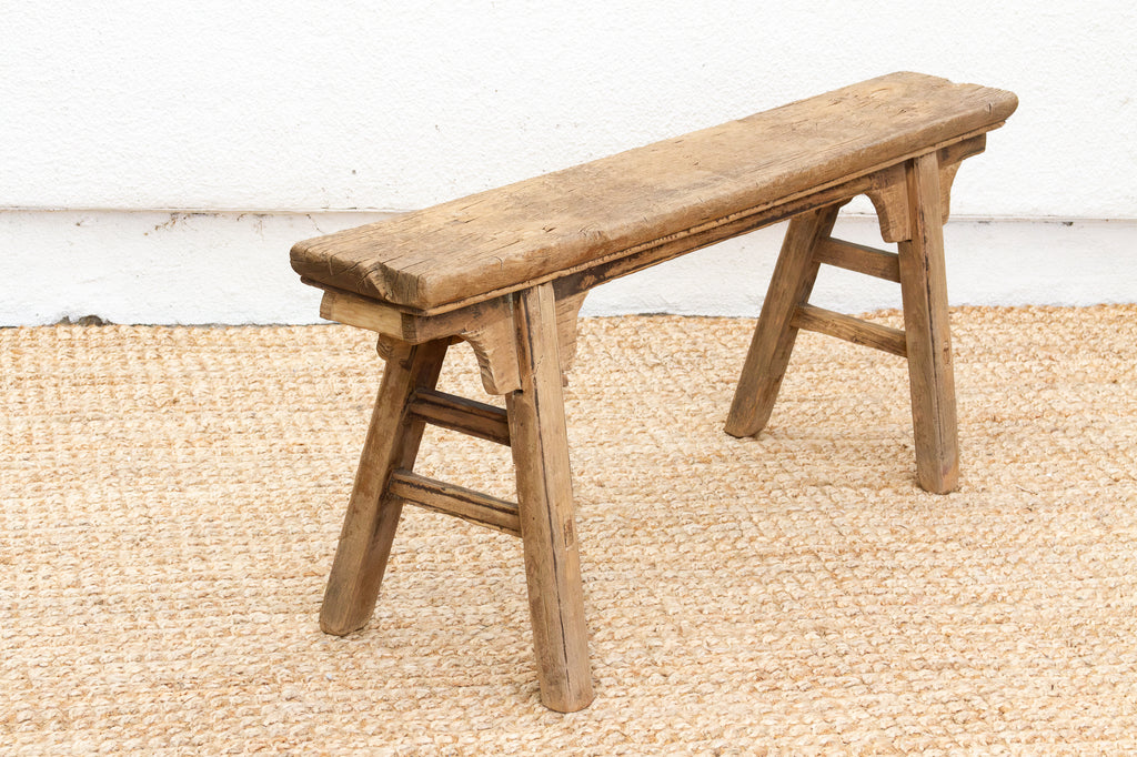 Antique Wooden Bench with 