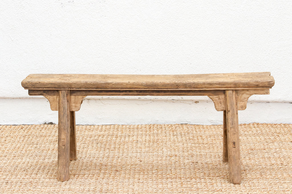 Antique Wooden Bench with 