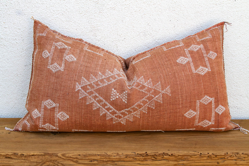 Terracotta Trail Oversized Lumbar Moroccan Pillow