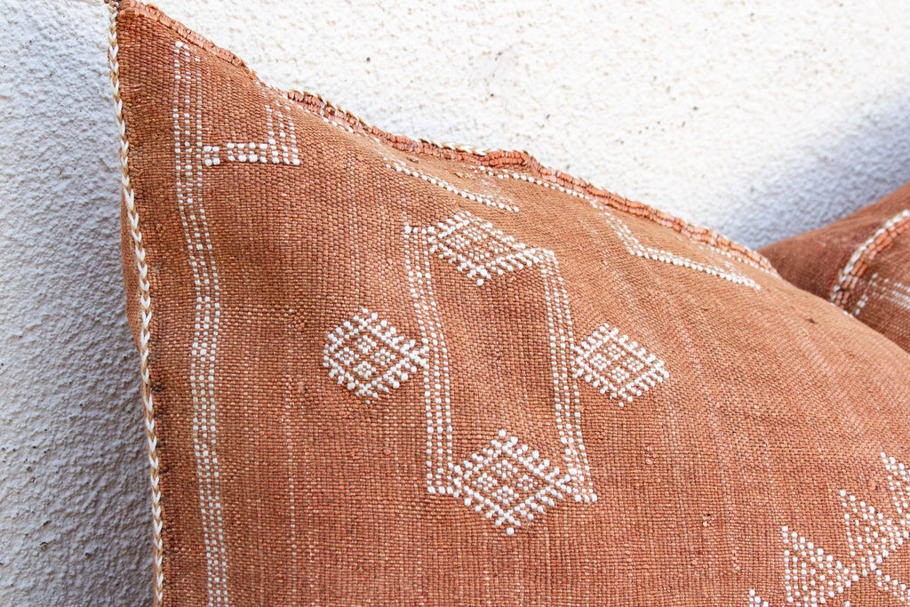 Terracotta Trail Oversized Lumbar Moroccan Pillow