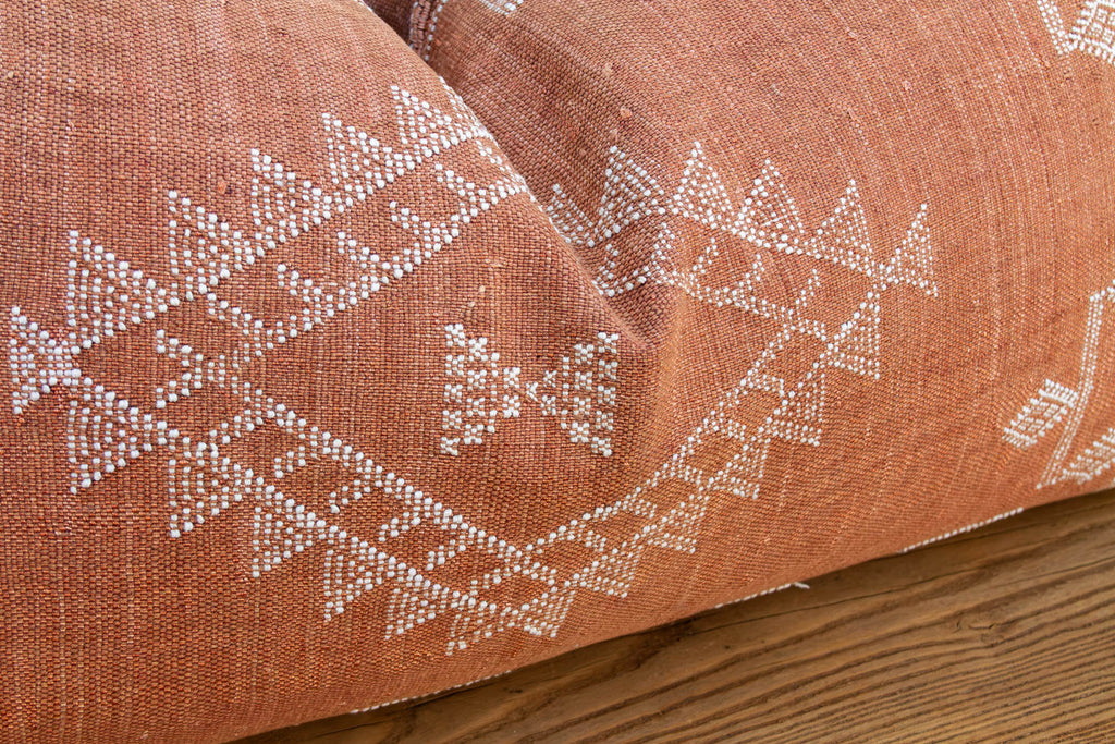 Terracotta Trail Oversized Lumbar Moroccan Pillow