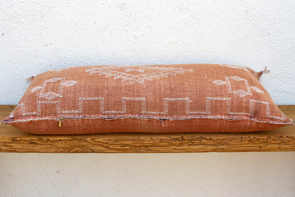 Terracotta Trail Oversized Lumbar Moroccan Pillow