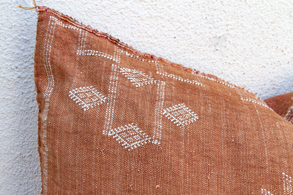 Saffron Diamond Oversized Lumbar Moroccan Pillow