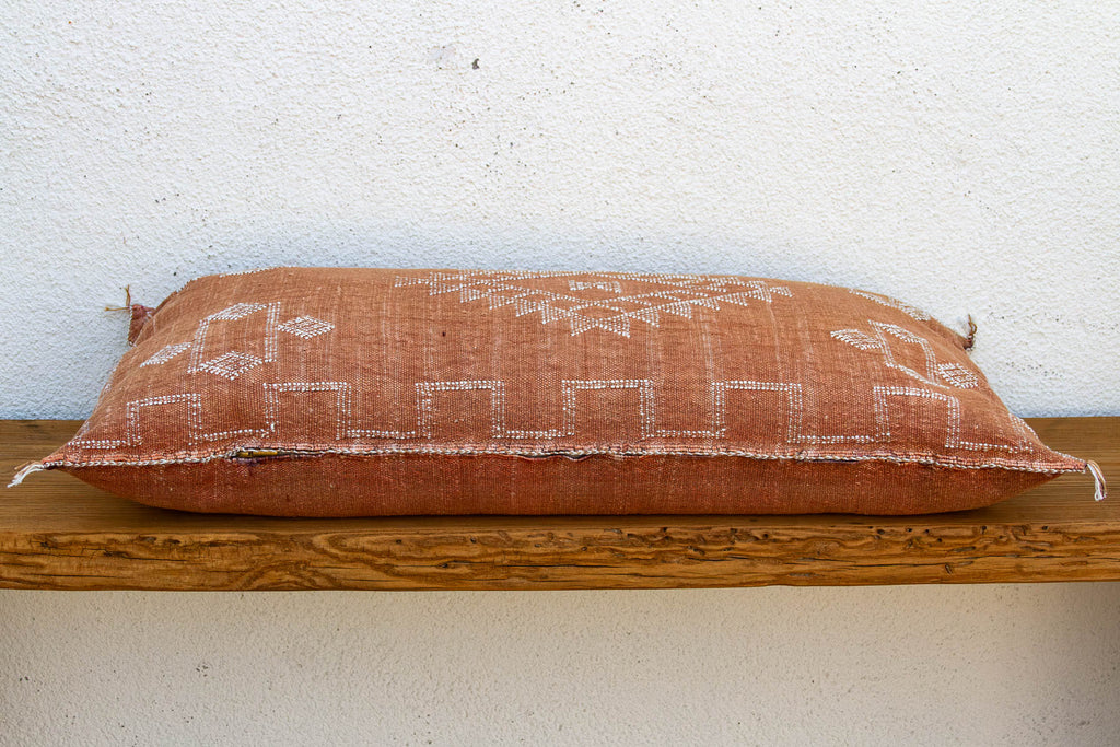 Saffron Diamond Oversized Lumbar Moroccan Pillow