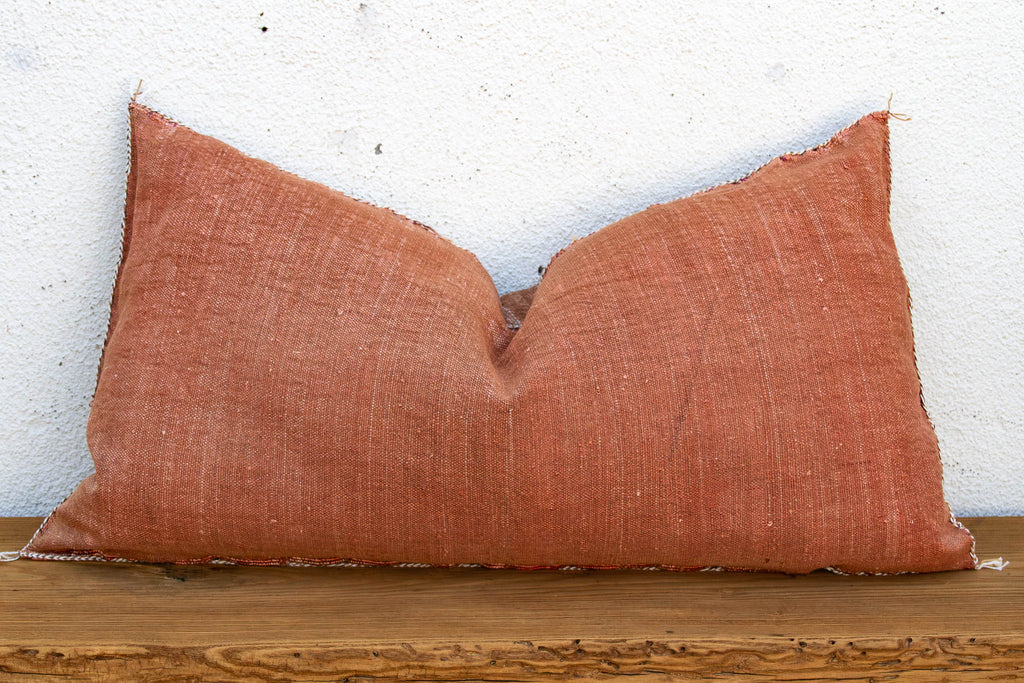 Saffron Diamond Oversized Lumbar Moroccan Pillow