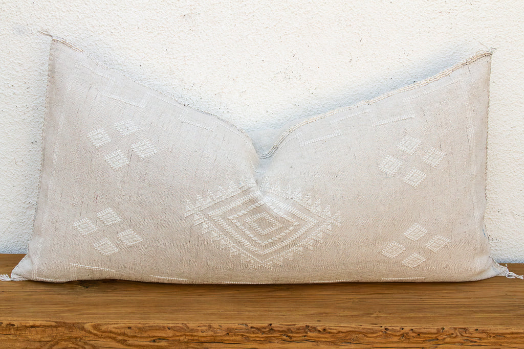 Oasis Linen Oversized Lumbar Moroccan Pillow