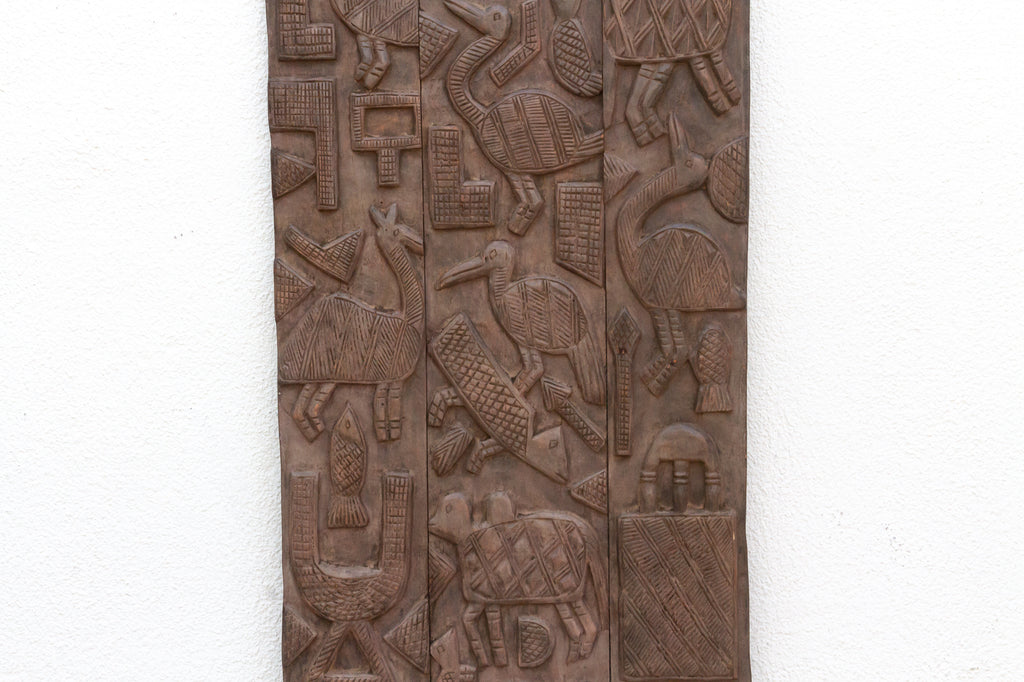 Charming Finely Carved Nupe Panel
