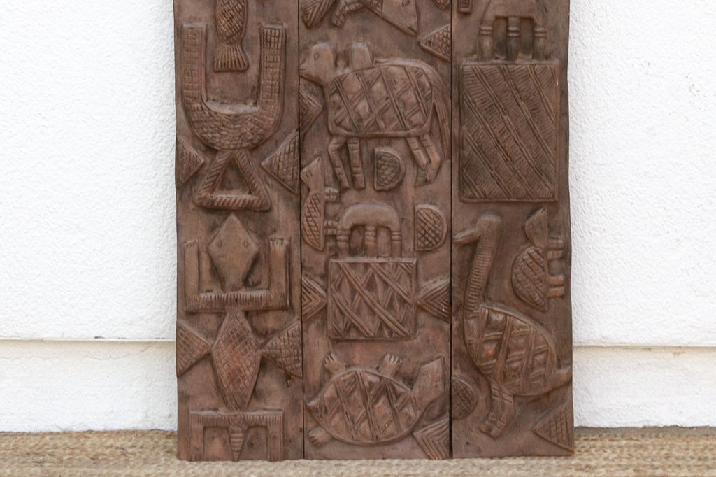 Charming Finely Carved Nupe Panel
