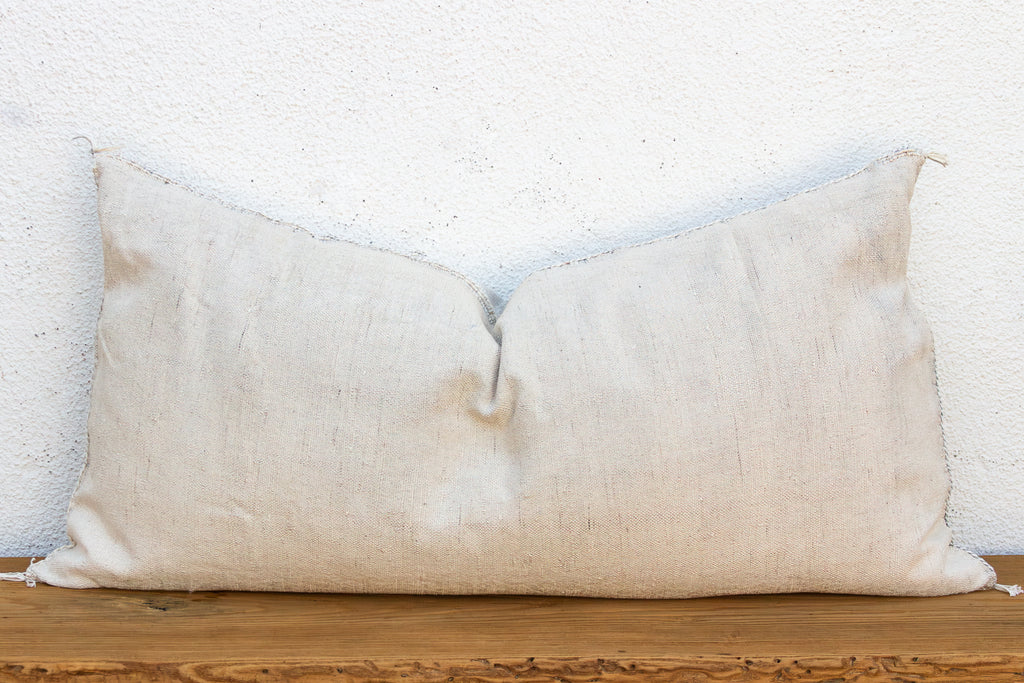 Oasis Linen Oversized Lumbar Moroccan Pillow