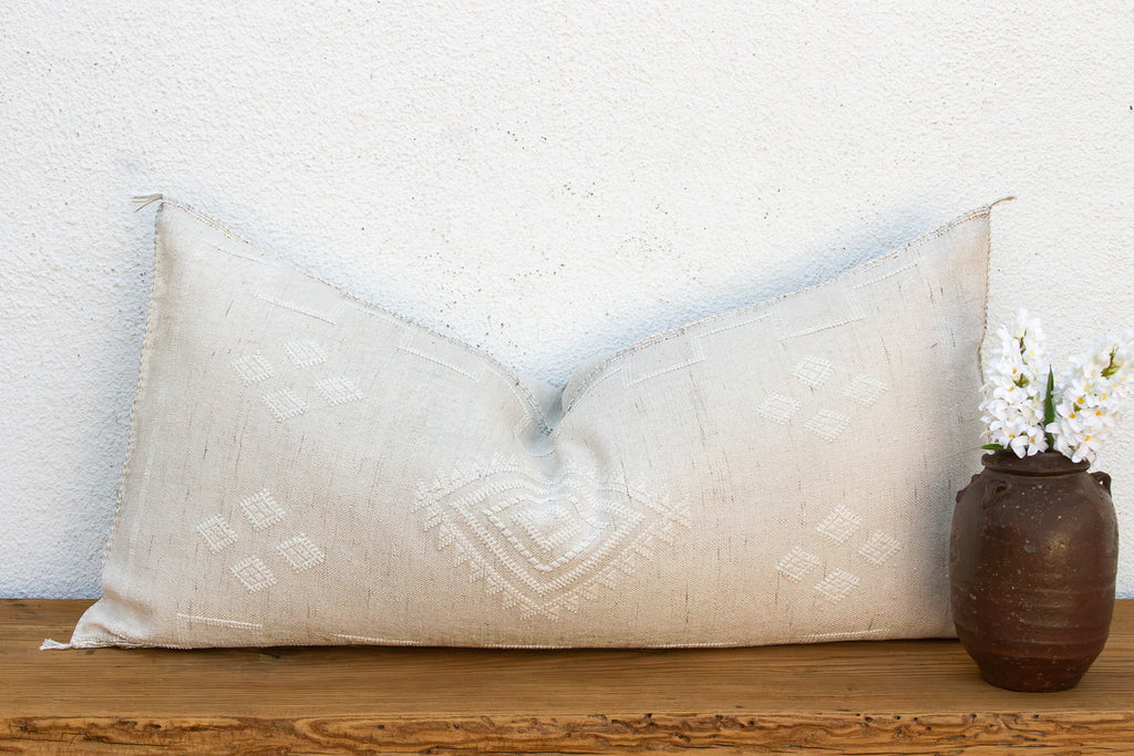 Pale Dune Oversized Lumbar Moroccan Pillow