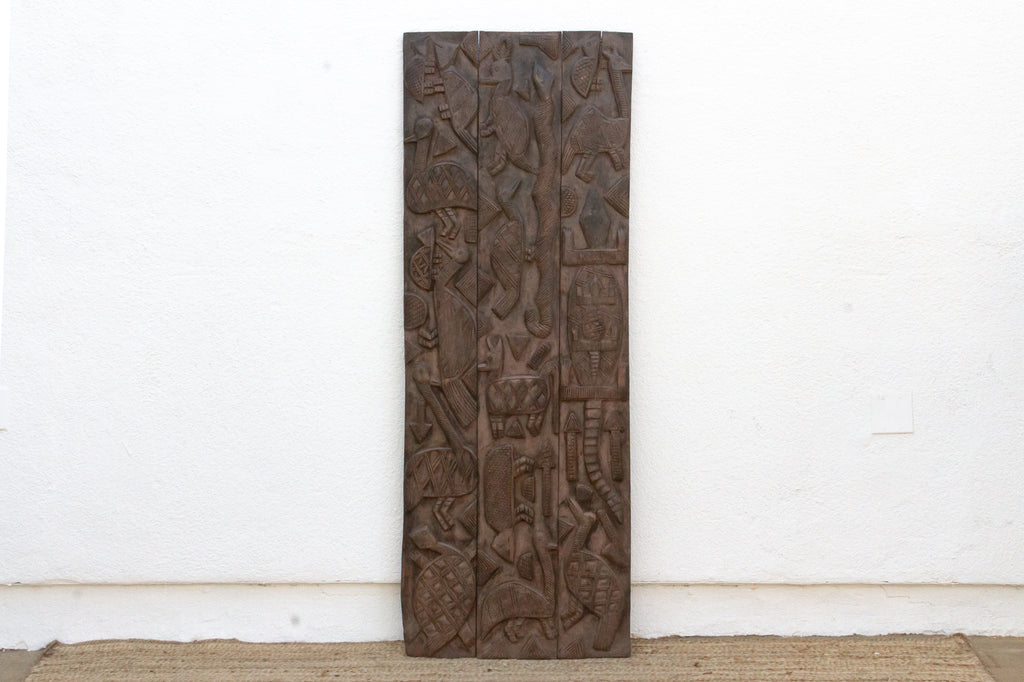 Mid-Century Carved African Wall Art